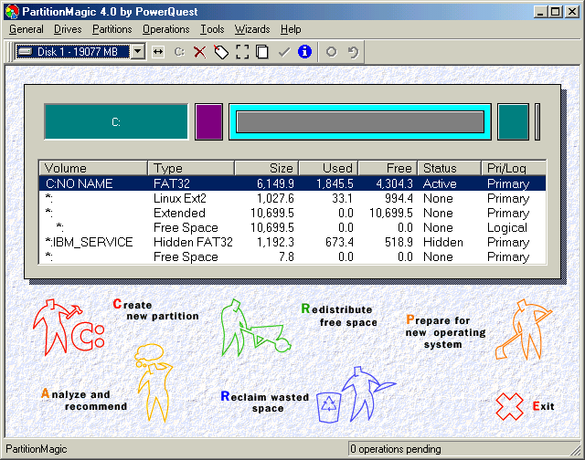 partition layout